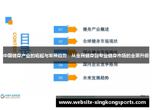 中国健身产业的崛起与发展趋势：从全民健身到专业健身市场的全面升级